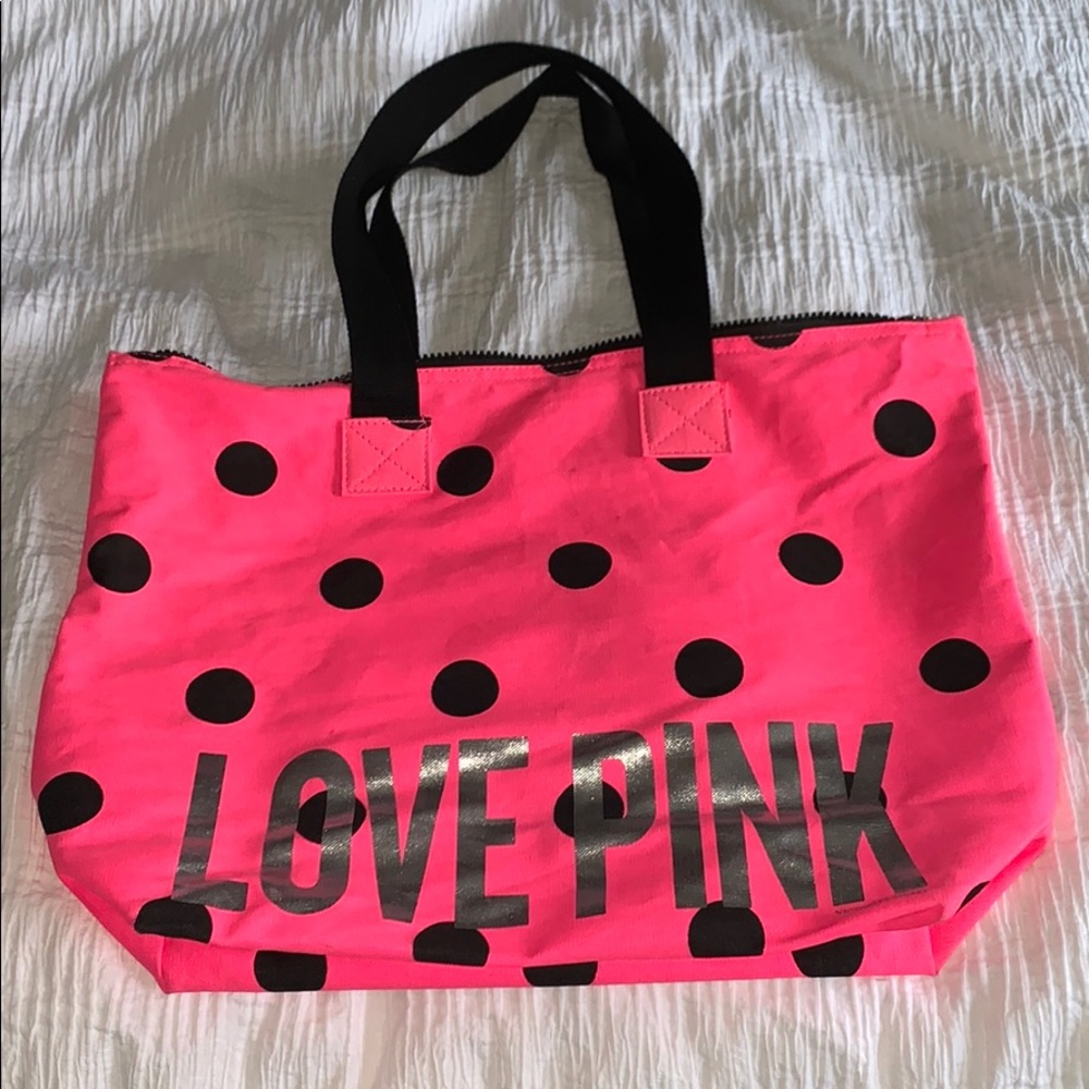Victoria’s Secret PINK polka dot bag